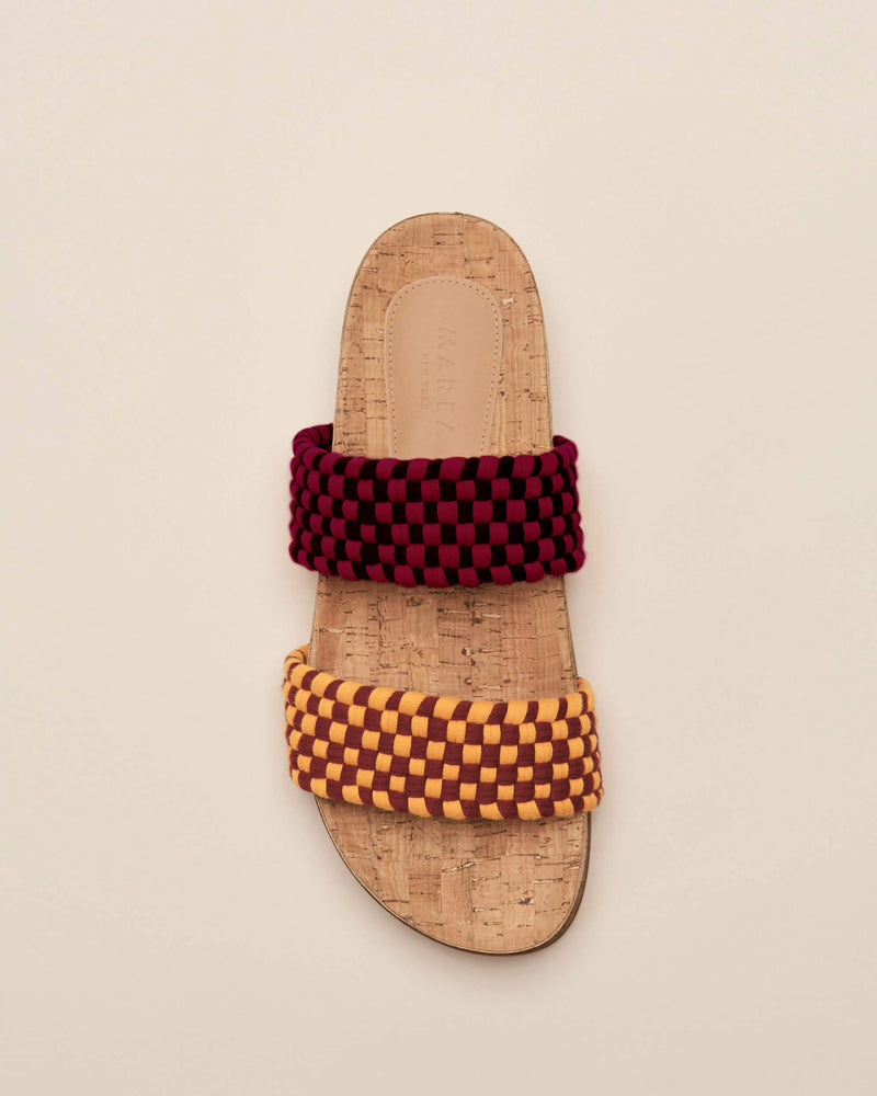 DOBLE BANDA CORK - Burgundy mustard