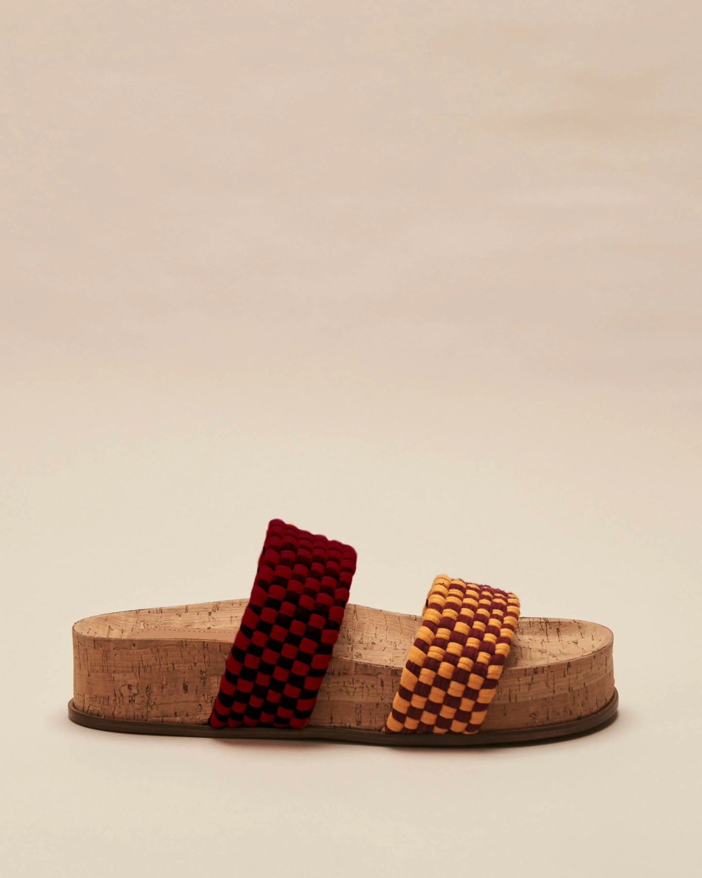 DOBLE BANDA CORK - Burgundy mustard