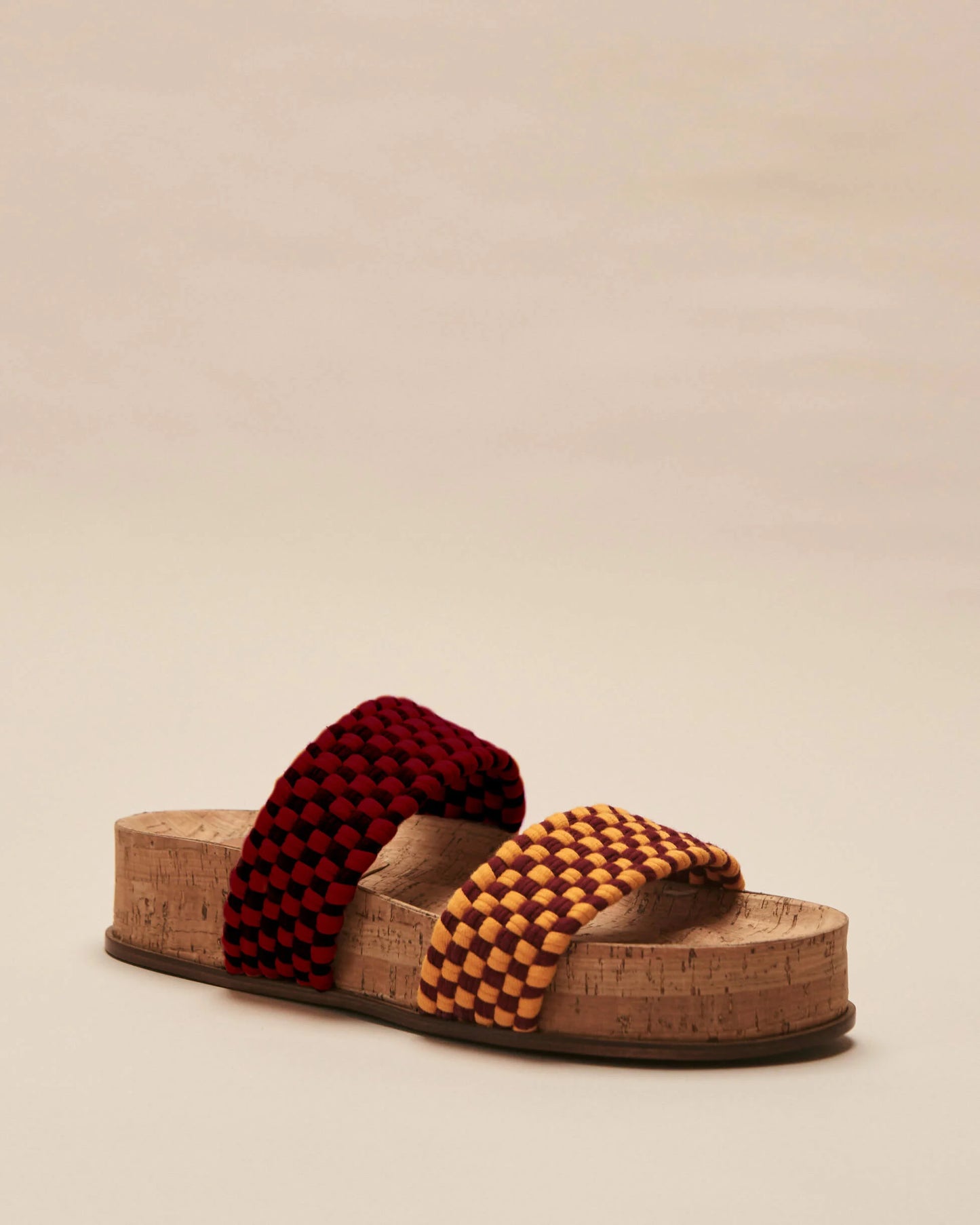 DOBLE BANDA CORK - Burgundy mustard