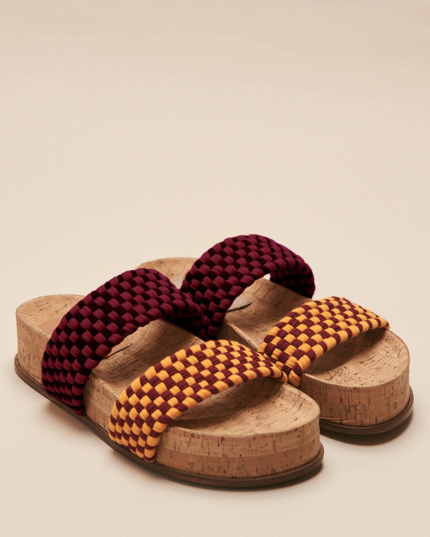 DOBLE BANDA CORK - Burgundy mustard