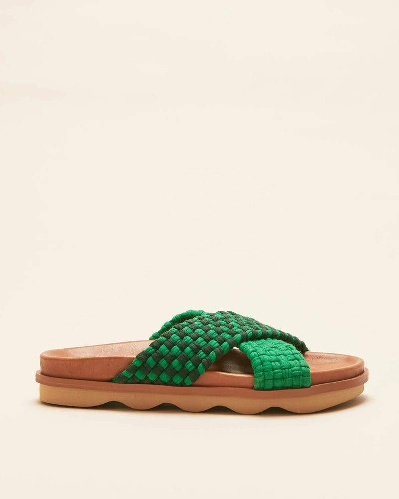 CROSS OVER WAVE SOLE - GREEN/DARK GREEN