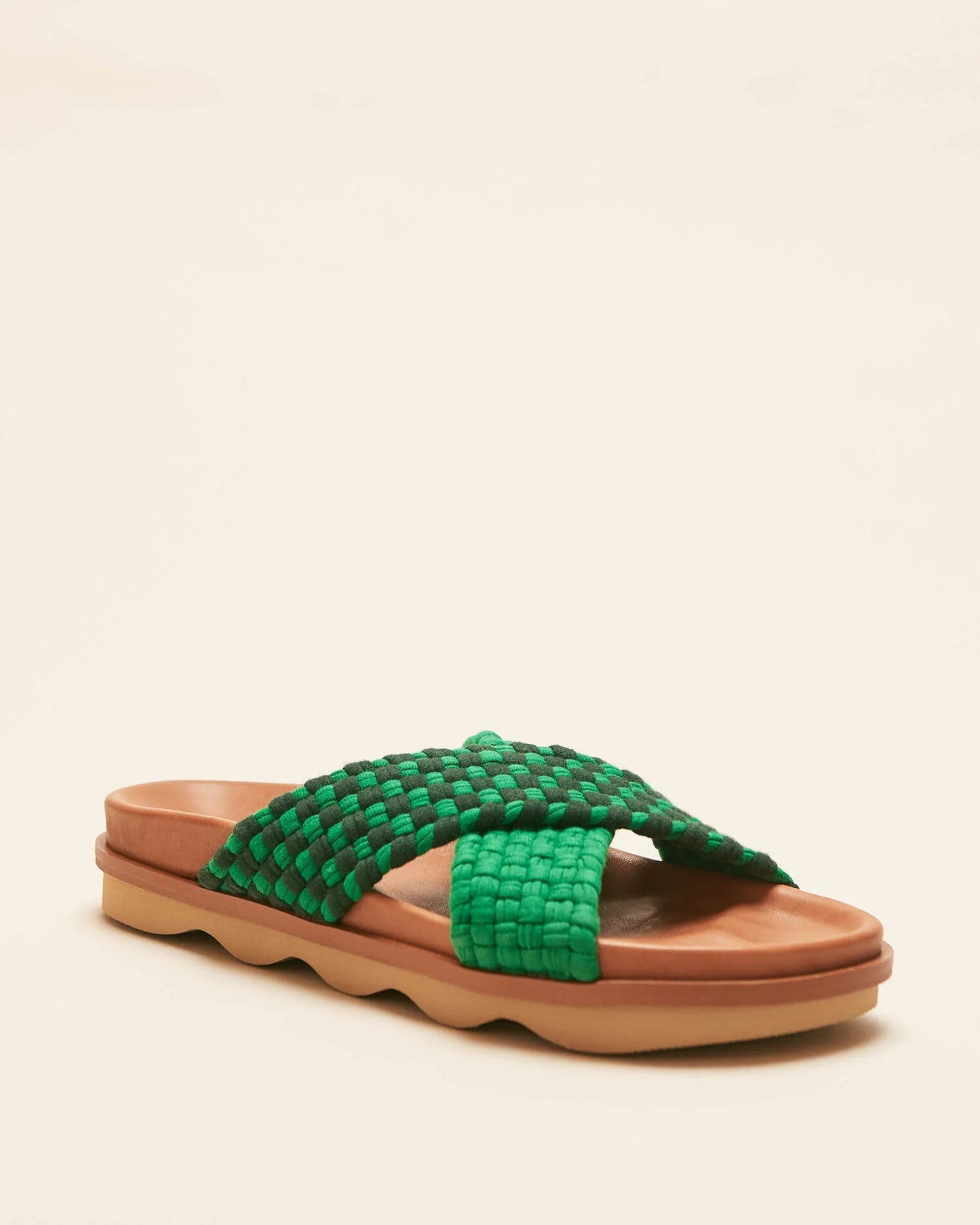 CROSS OVER WAVE SOLE - GREEN/DARK GREEN