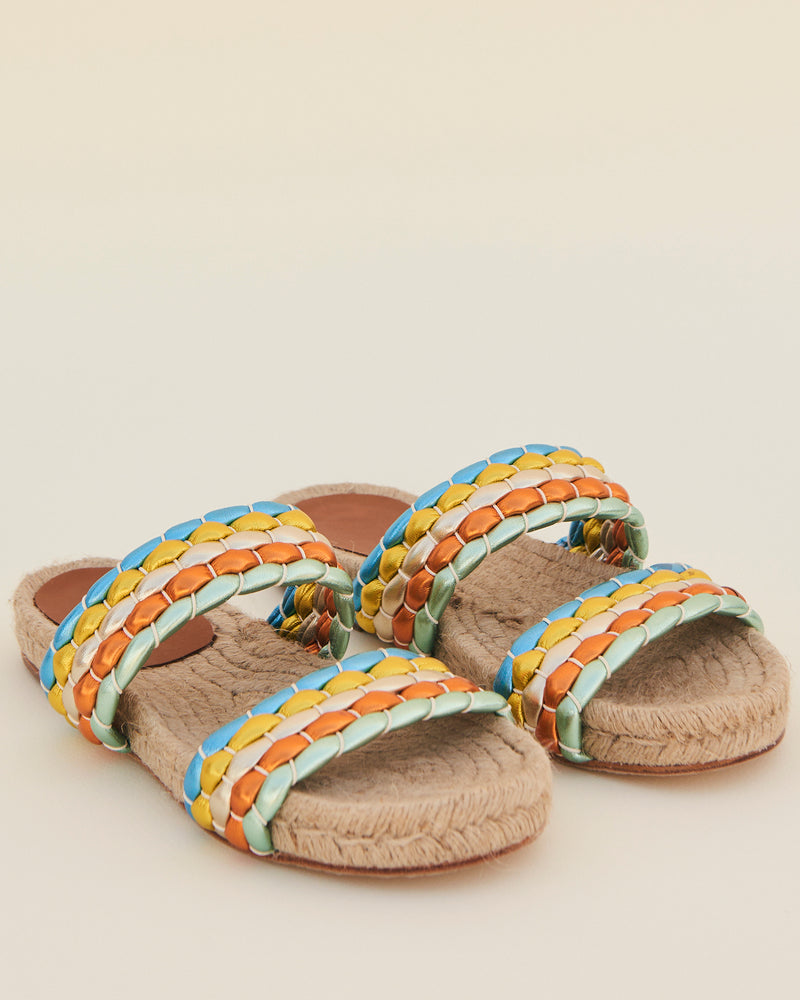 DOPPELBÜNDCHEN ESPADRILLE Metallic