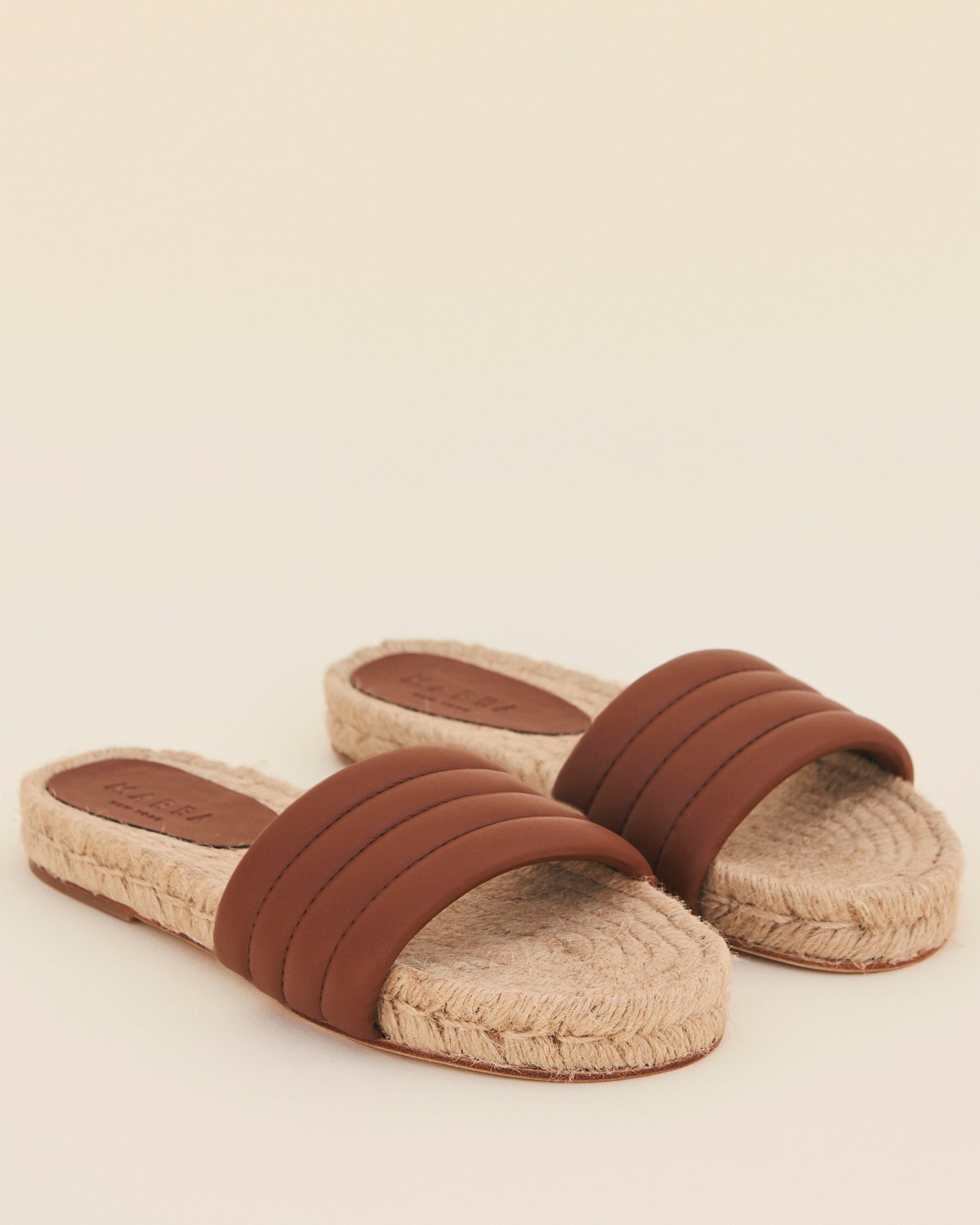 PADDED ESPADRILLE - BROWN