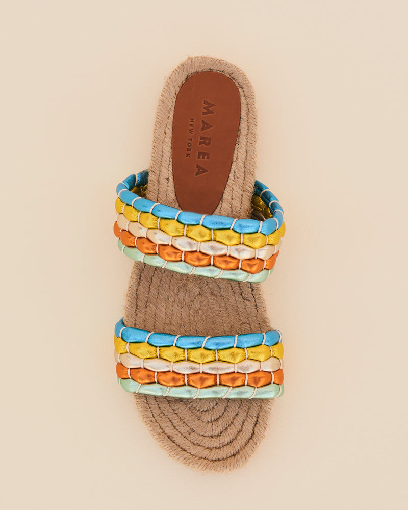 DOPPELBÜNDCHEN ESPADRILLE Metallic