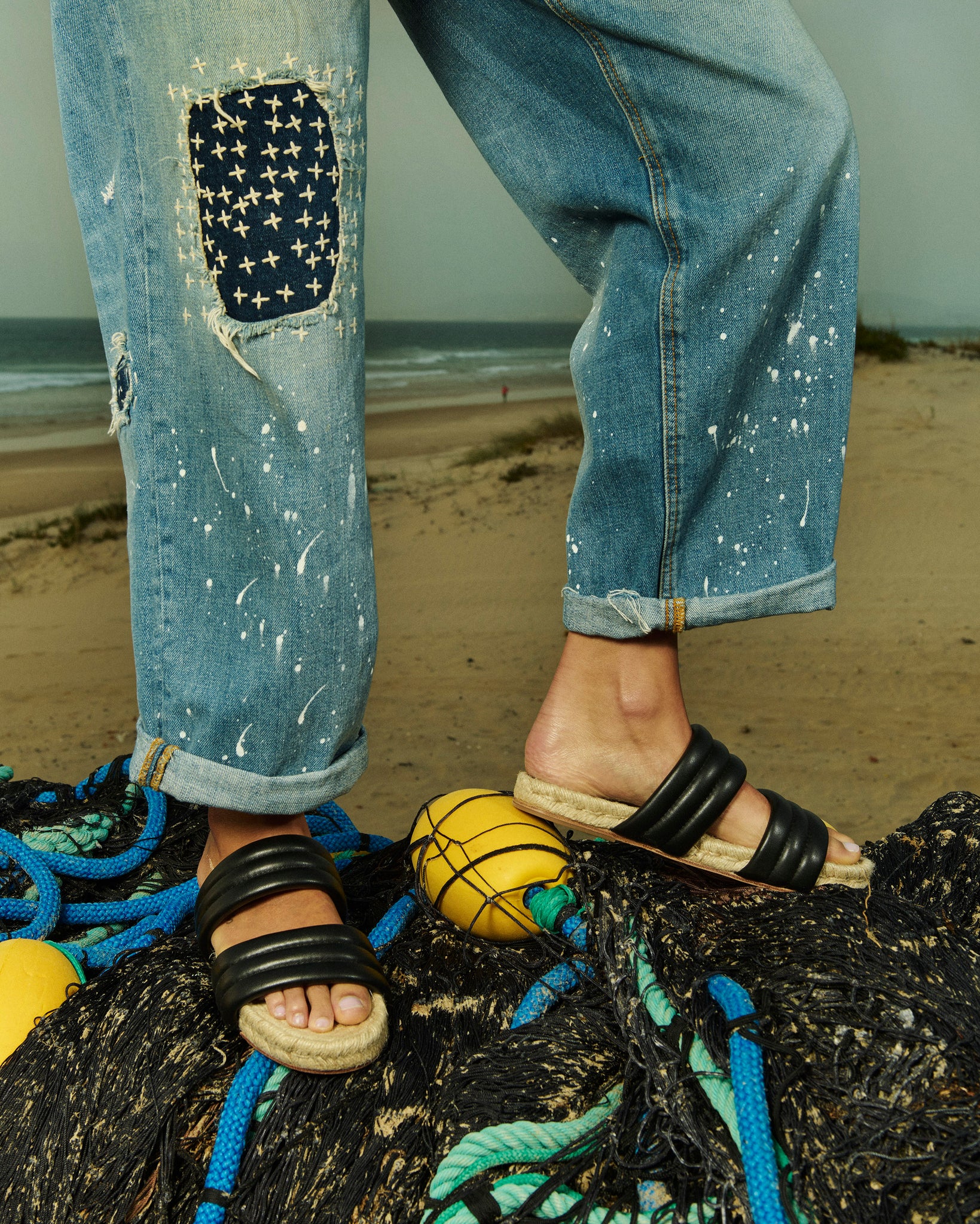 DOBLE BANDA ESPADRILLE - BLACK
