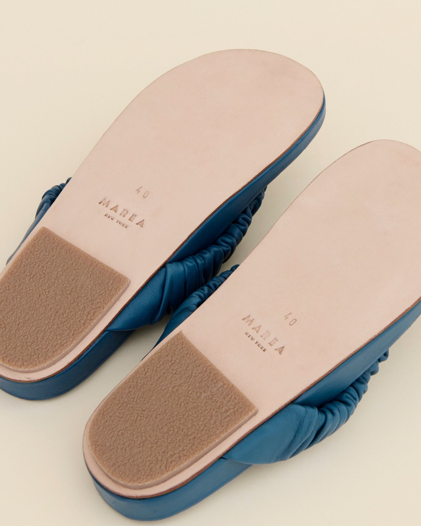 NAPPA-LEDER FLIP-FLOP Blau