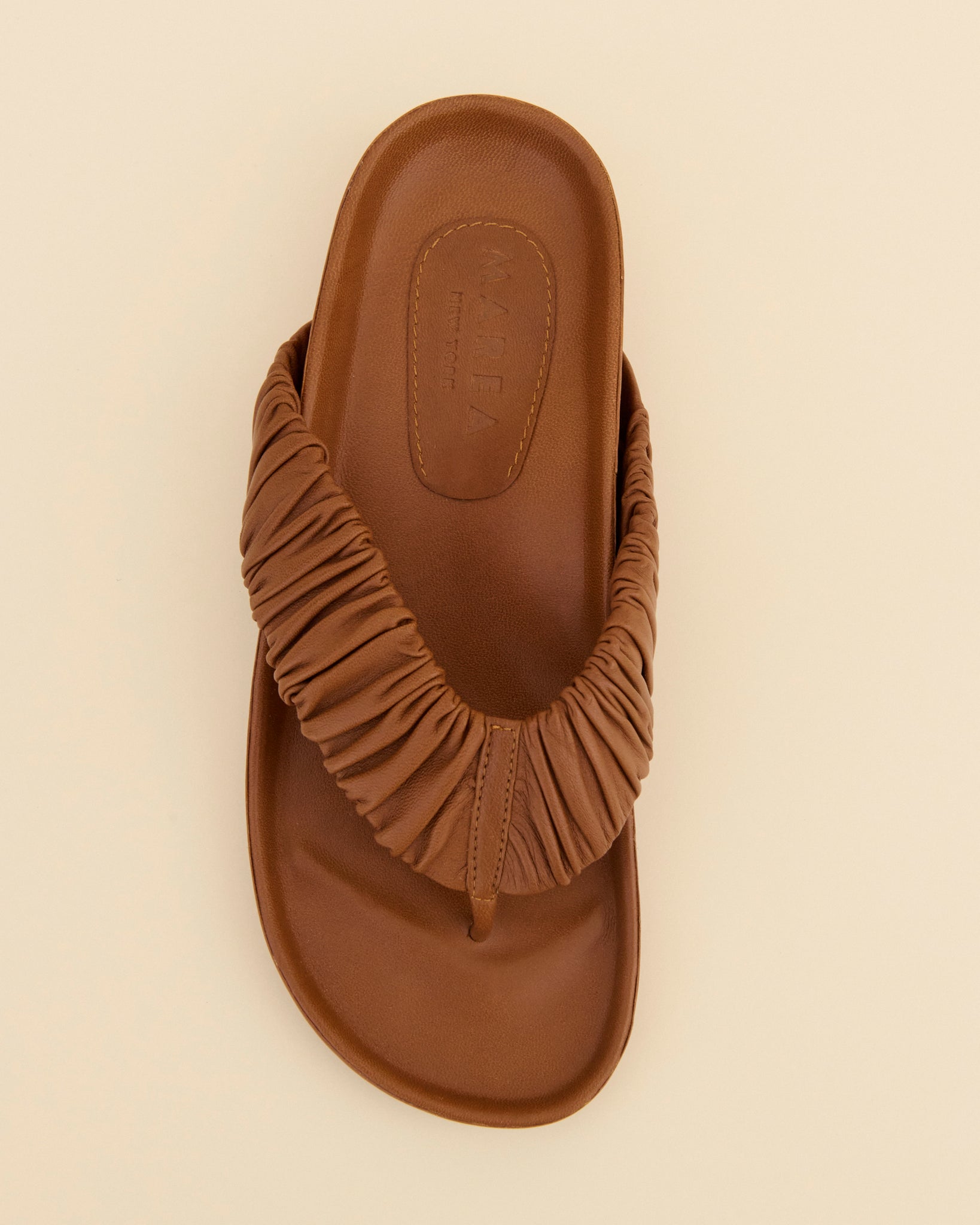 LEATHER FLIP FLOP CARAMEL